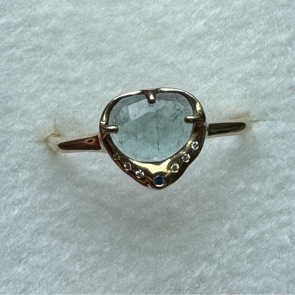 Sirciam 14k yellow gold Sky Shower Tourmaline Ring 8 $1453 - Picture 11 of 15